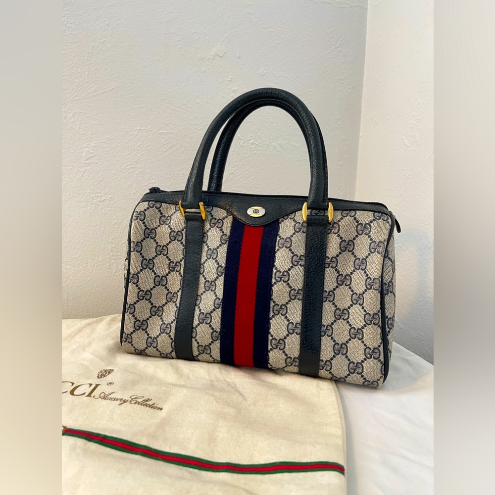 GUCCI Accessory Collection Vintage Boston Bag 70s
